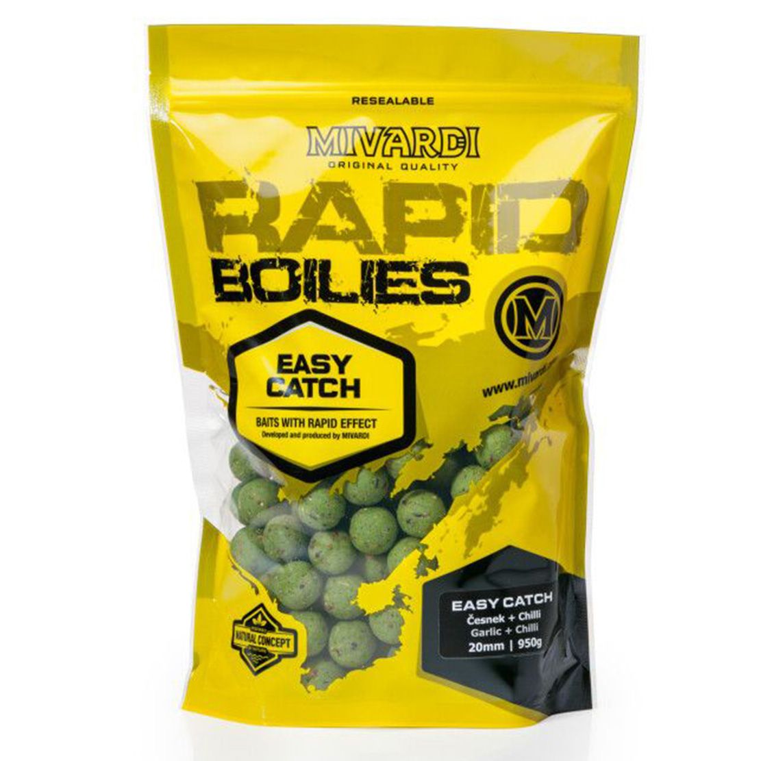 Mivardi Rapid Boilies Easy Catch - Garlic & Chilli 3300g/20mm