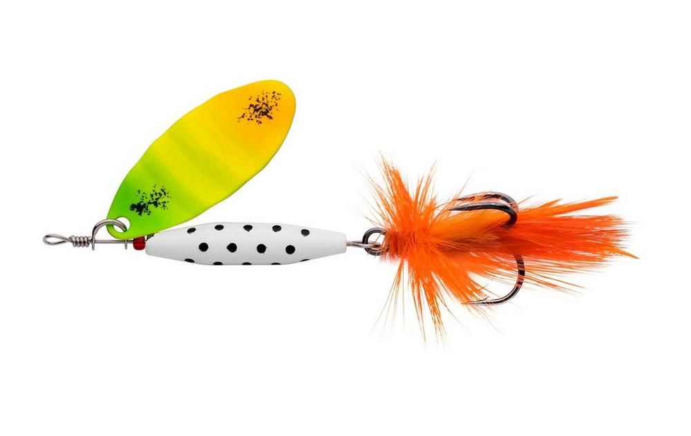Abu Garcia Rotačka Reflex White Spinners 12g Fire Tiger