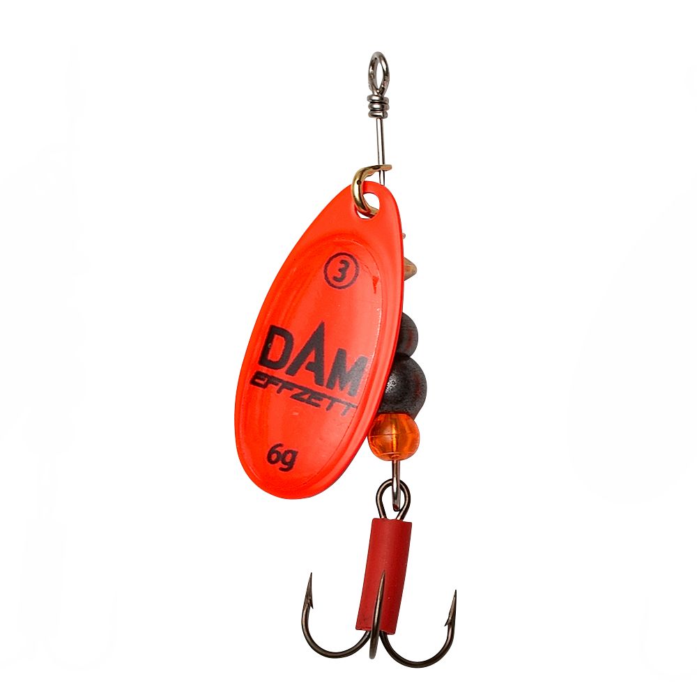 DAM Effzett Rotačka FLUO SPINNER 1/3g Red