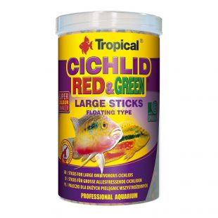 TROPICAL Cichlid Red/Green Large Sticks 250ml
