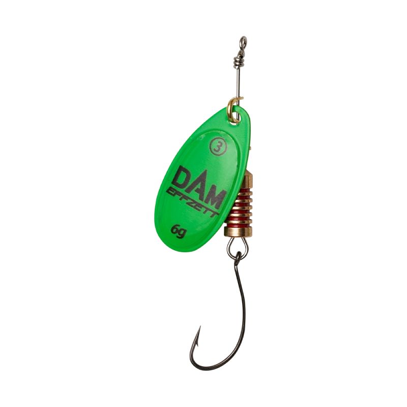 DAM Effzett Rotačka Singlehook Spinner 2/4g Green