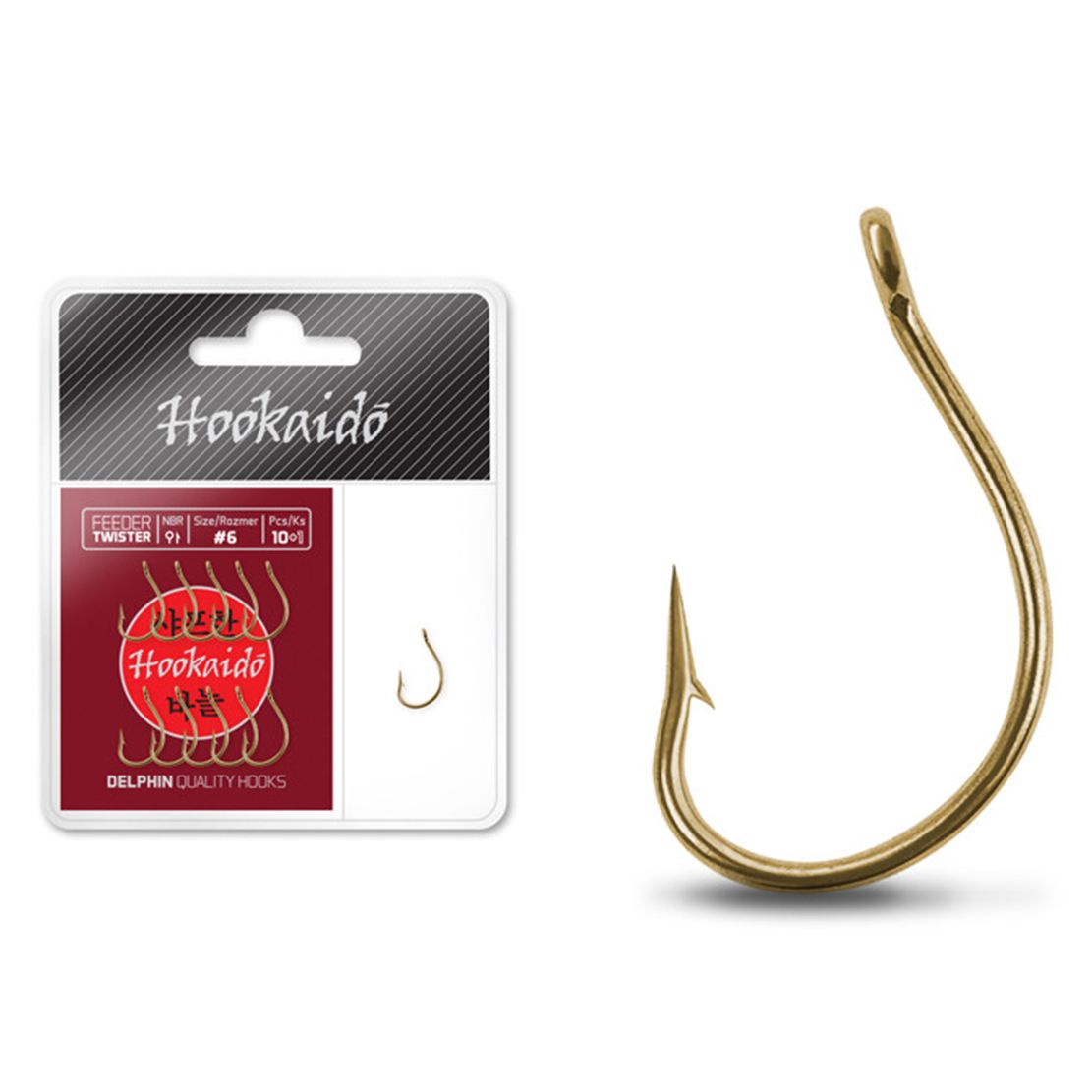 Háčik Delphin HKD Feeder TWISTER / 10+1ks 10