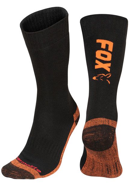 Fox Collection Socks black/orange, 10 - 13 (eu 44-47)