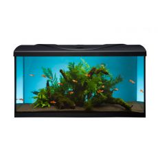 Akvárium STARTUP 80 LED Expert 16W - ROVNÉ - ČIERNE