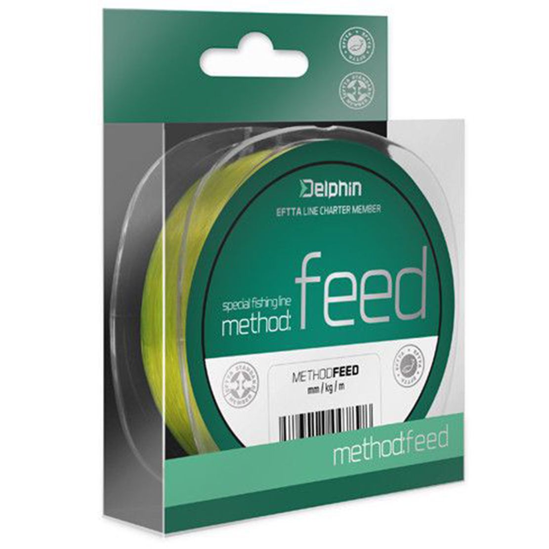 Delphin Method FEED / žltá 150m  0,18mm