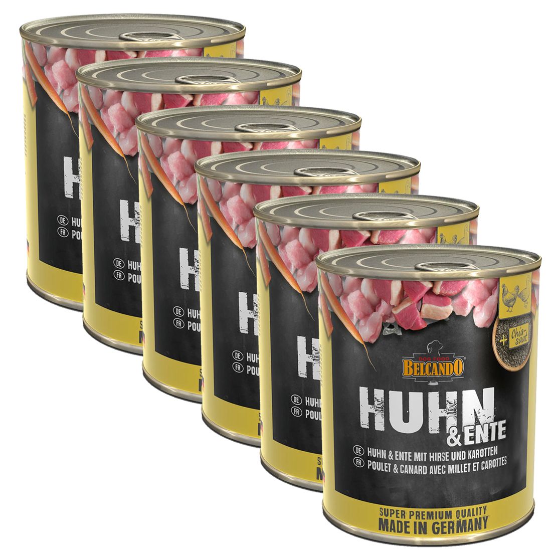 BELCANDO Kuracie a kačacie + proso a mrkva - 6 x 800g