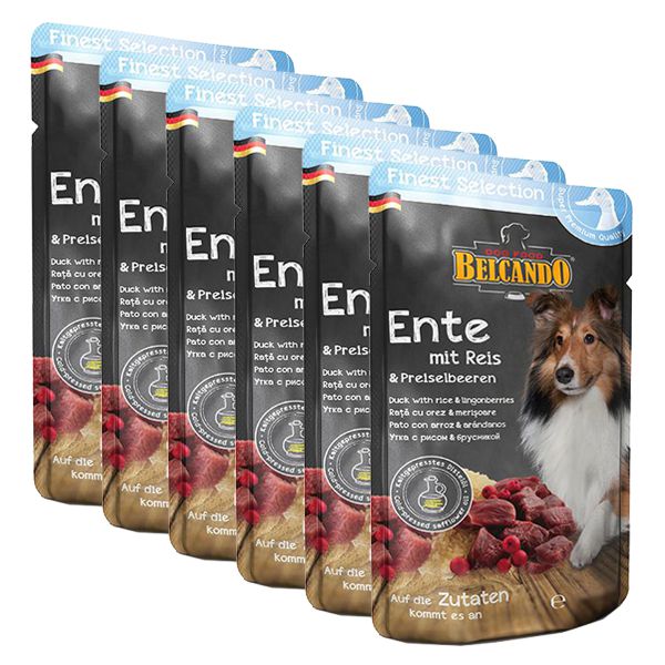 BELCANDO Kačacie s ryžou a brusnicami - 6 x 300g