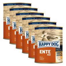 Happy Dog Pur - Ente/kačka, 6 x 800g
