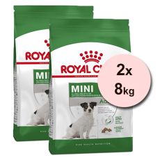 Royal Canin Mini Adult 8+ granuly pre dospelé starnúce psy 2 x 8 kg