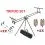 MIVARDI Tripod Premium SET + Free 2x BITE ALARM + 2x SWING ARM