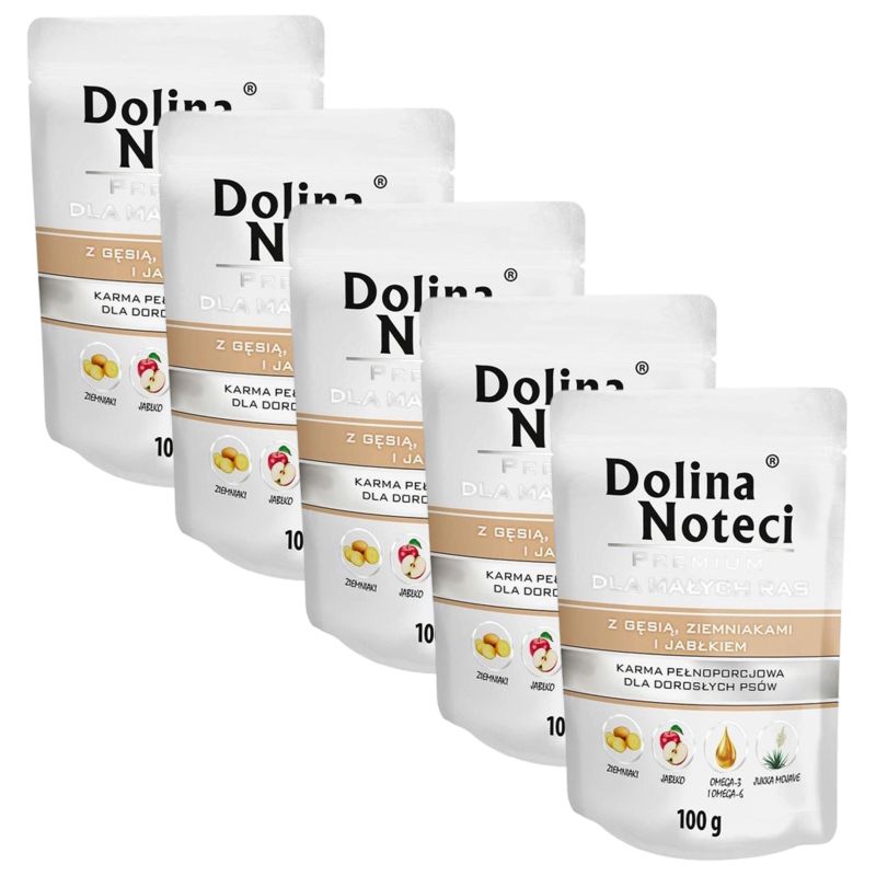 Dolina Noteci Premium Small Breed with Goose, Potato and Apple 5 x 100 g
