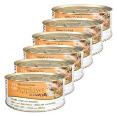 Applaws Cat Jelly - konzerva pre mačky s kuraťom a makrelou, 6 x 70g