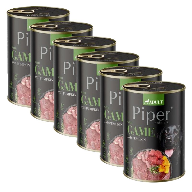 Konzerva Piper Adult s divinou a tekvicou 6 x 400 g