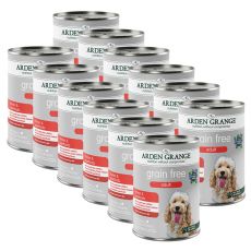 ARDEN GRANGE Grain Free Adult Dog Chicken & Superfoods 12 x 395 g
