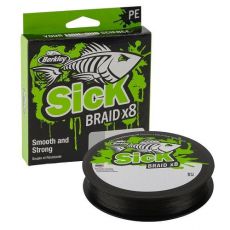 Berkley Splietaná Šnúra Sick Braid X8 Black 150m 0.08mm 6,0 kg