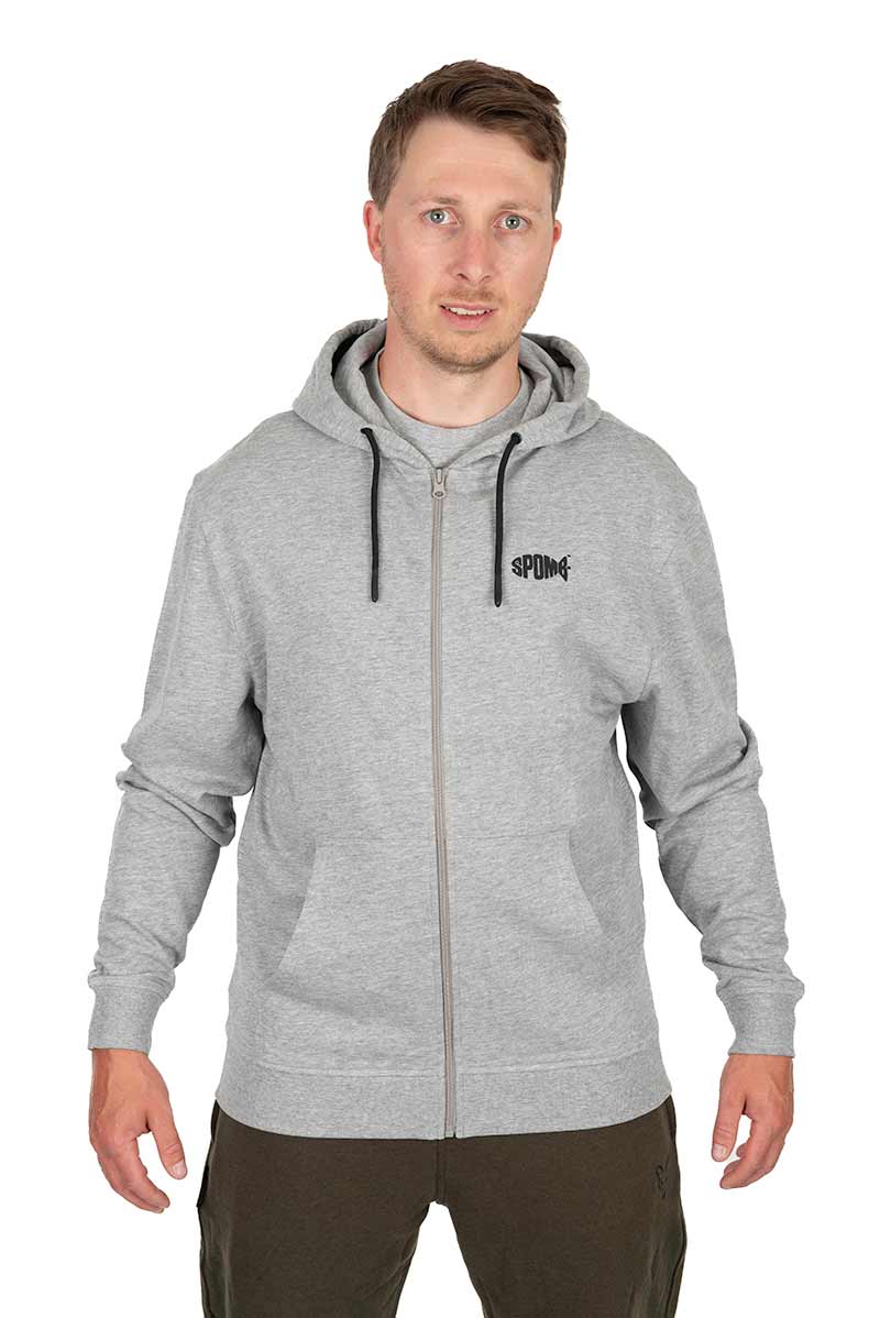 Spomb Mikina Grey Hoodie full Zip XL