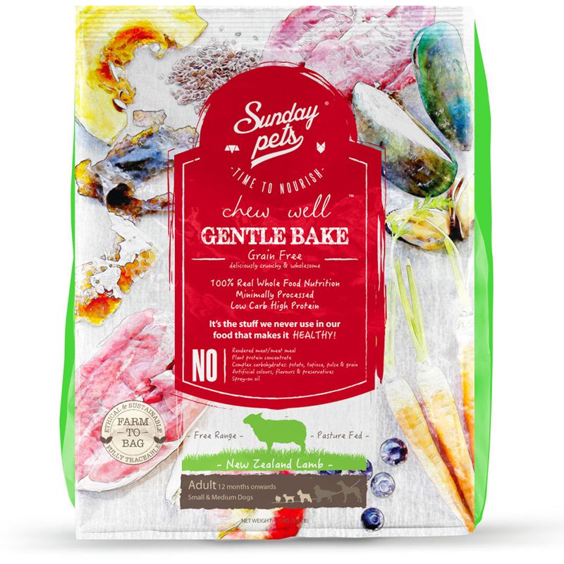 Sunday Pets Dog Gentle Bake Adult Small&Medium Lamb 1,3 kg