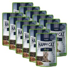 Kapsička Happy Cat MEAT IN SAUCE Culinary Weide-Lamm / Jahňacie 12 x 85 g