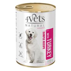 4Vets Natural Simple Recipe with Turkey 400 g