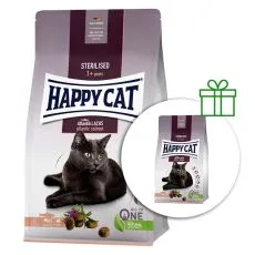 Happy Cat Sterilised Atlantik-Lachs / Losos 1,3 kg 1+1 ZADARMO