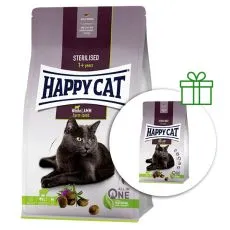 Happy Cat Sterilised Weide-Lamm / Jahňa 1,3 kg 1+1 ZADARMO