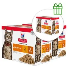 Hill's Science Plan Feline Adult Chicken & Turkey 12 x 85 g, 2+1 ZADARMO