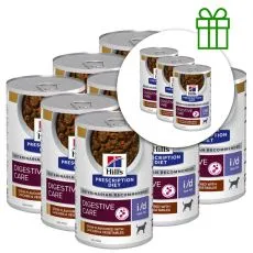 Hill's Prescription Diet i/d Low Fat Stew Starostlivosť o zaž&iacute;vanie konzerva pre psov 354 g, 9+3 ZADARMO