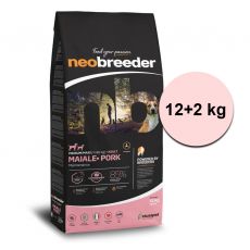 Alleva NEO BREEDER dog adult medium & maxi pork 12 kg + 2 kg ZADARMO