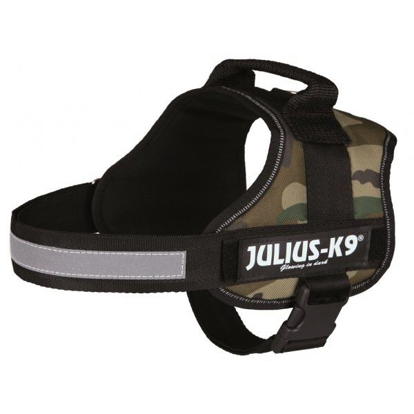 Silový postroj pre psy Julius K9 - maskáčový, M-L/58-76cm