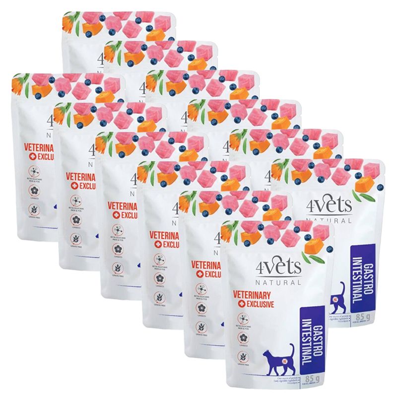 4Vets Cat Natural Veterinary Exclusive GASTRO INTESTINAL 12 x 85 g