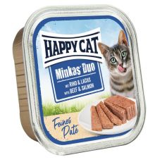 Happy Cat Minkas DUO Paté hovädzie & losos 100 g