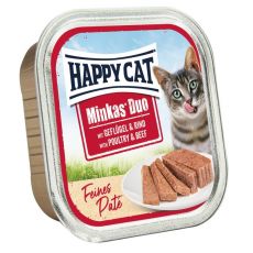 Happy Cat Minkas DUO Paté hydina & hovädzie 100 g