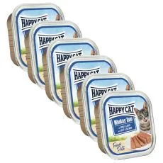 Happy Cat Minkas DUO Pat&eacute; hov&auml;dzie & losos 6 x 100 g