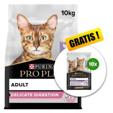 PURINA PRO PLAN CAT DELICATE DIGESTION morka 10 kg + 10 x kapsička Kitten ZADARMO