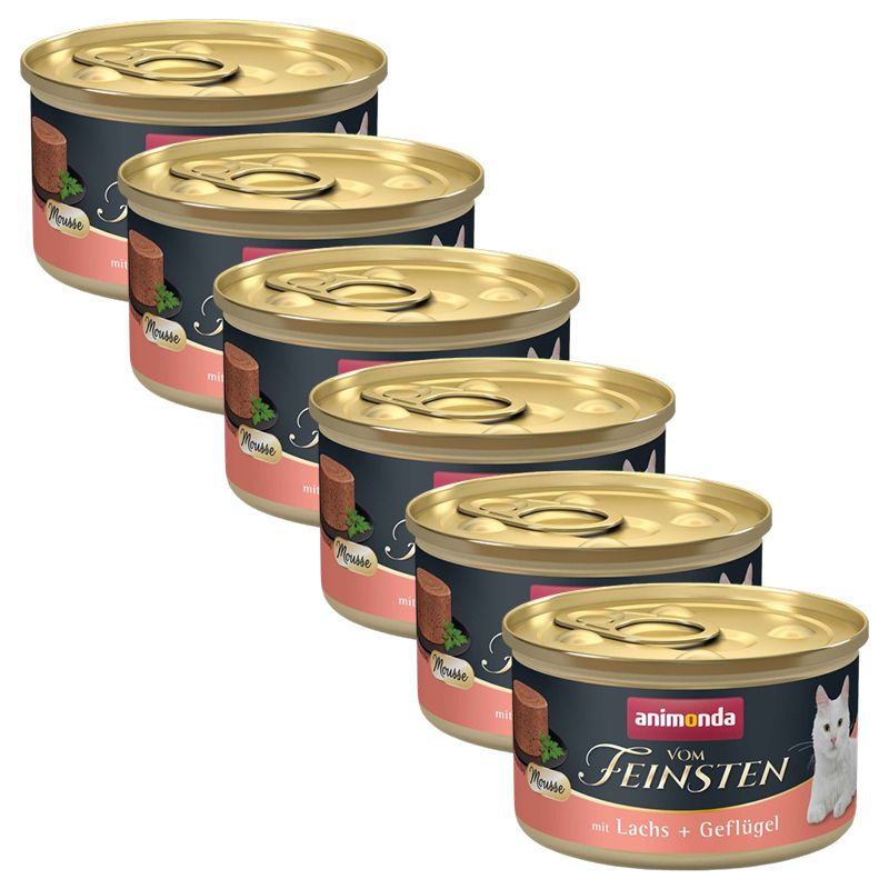 Animonda Vom Feinsten Cat Adult – losos a hydina 6 x 85 g