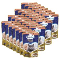 PreVital Fillet Selection Kapsička losos v omáčke 28 x 85 g