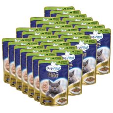 PreVital Fillet Selection Sterile Kapsička losos v omáčke 28 x 85 g