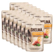 Shelma Cat Kapsička kuracie-paradajka-bylinky v omáčke 14 x 85 g