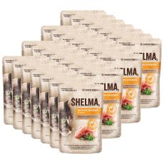 Shelma Cat Kapsička kuracie-paradajka-bylinky v omáčke 28 x 85 g