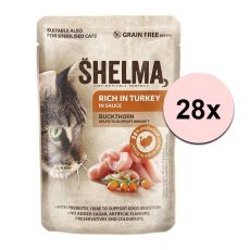 Shelma Cat Kapsička morka-rakytník v omáčke 28 x 85 g