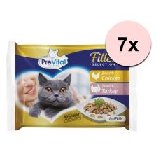 PreVital Fillet Selection Kapsička kura/morka v želé 28 x 85 g