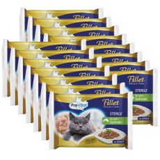 PreVital Fillet Selection Sterile Kapsička losos v omáčke 60 x 85 g