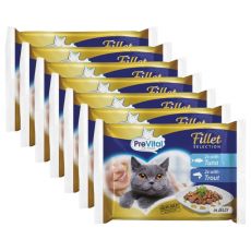 PreVital Fillet Selection Kapsička tuniak/pstruh v želé 28 x 85 g