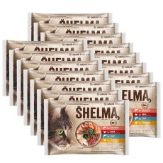 Shelma Cat Kapsička mäso a ryby v omáčke 60 x 85 g