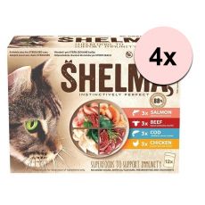 Shelma Cat Kapsička mäso a ryby v omáčke 48 x 85 g
