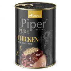 Konzerva Piper Platinum Pure kura a hnedá ryža 400 g