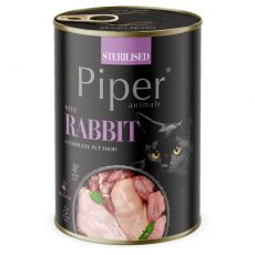 Konzerva Piper Cat Sterilised s králikom 400 g