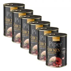 Konzerva Piper Junior kuracie žalúdky a červená repa 6 x 400 g