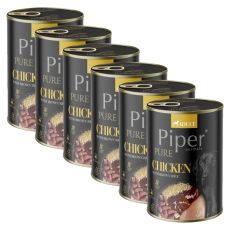 Konzerva Piper Platinum Pure kura a hnedá ryža 6 x 400 g