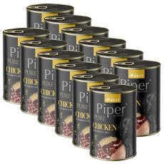 Konzerva Piper Platinum Pure kura a hnedá ryža 12 x 400 g